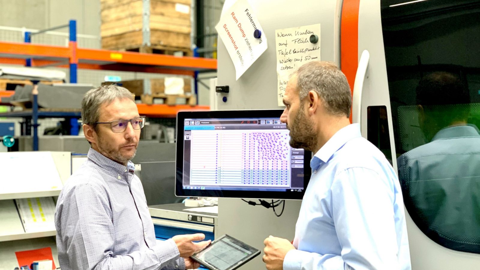 Ralf Donell und Herman Oberschelp: Prozessoptimierung durch Digitalisierung in der Blechverarbeitung