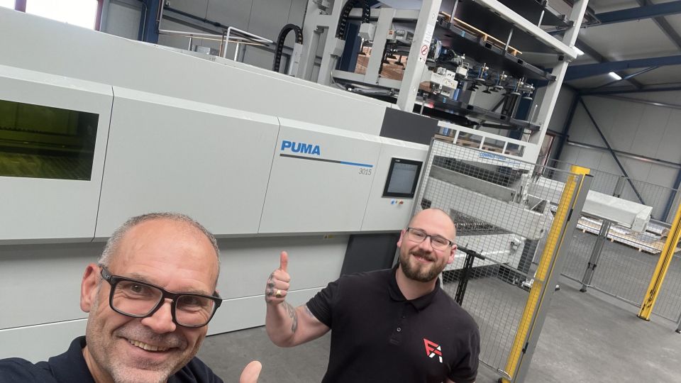 Digitalisierung trifft Mittelstand, vor dem neuen LVD Fiberlaser